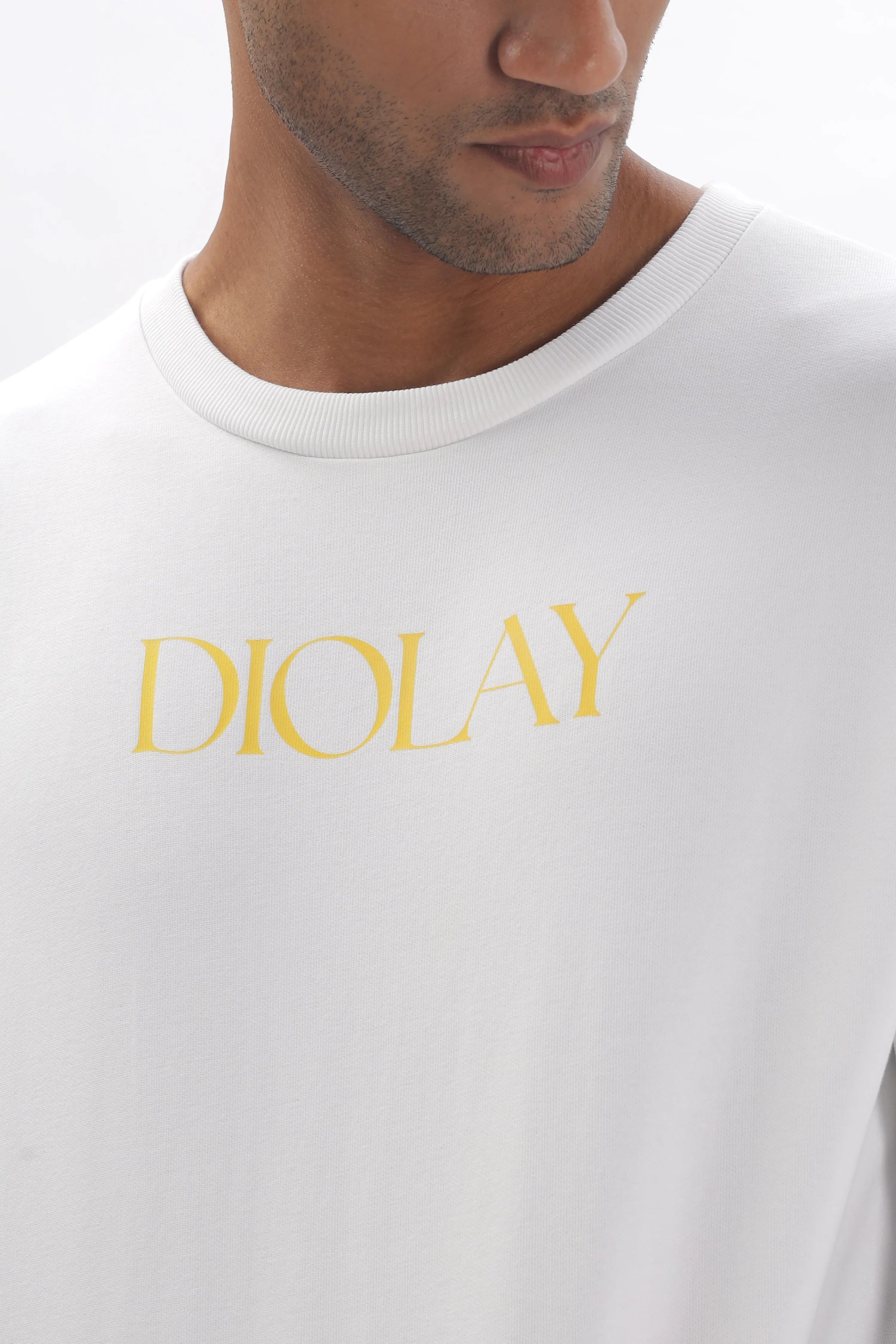 Dice Oversized White T-Shirt - Diolay