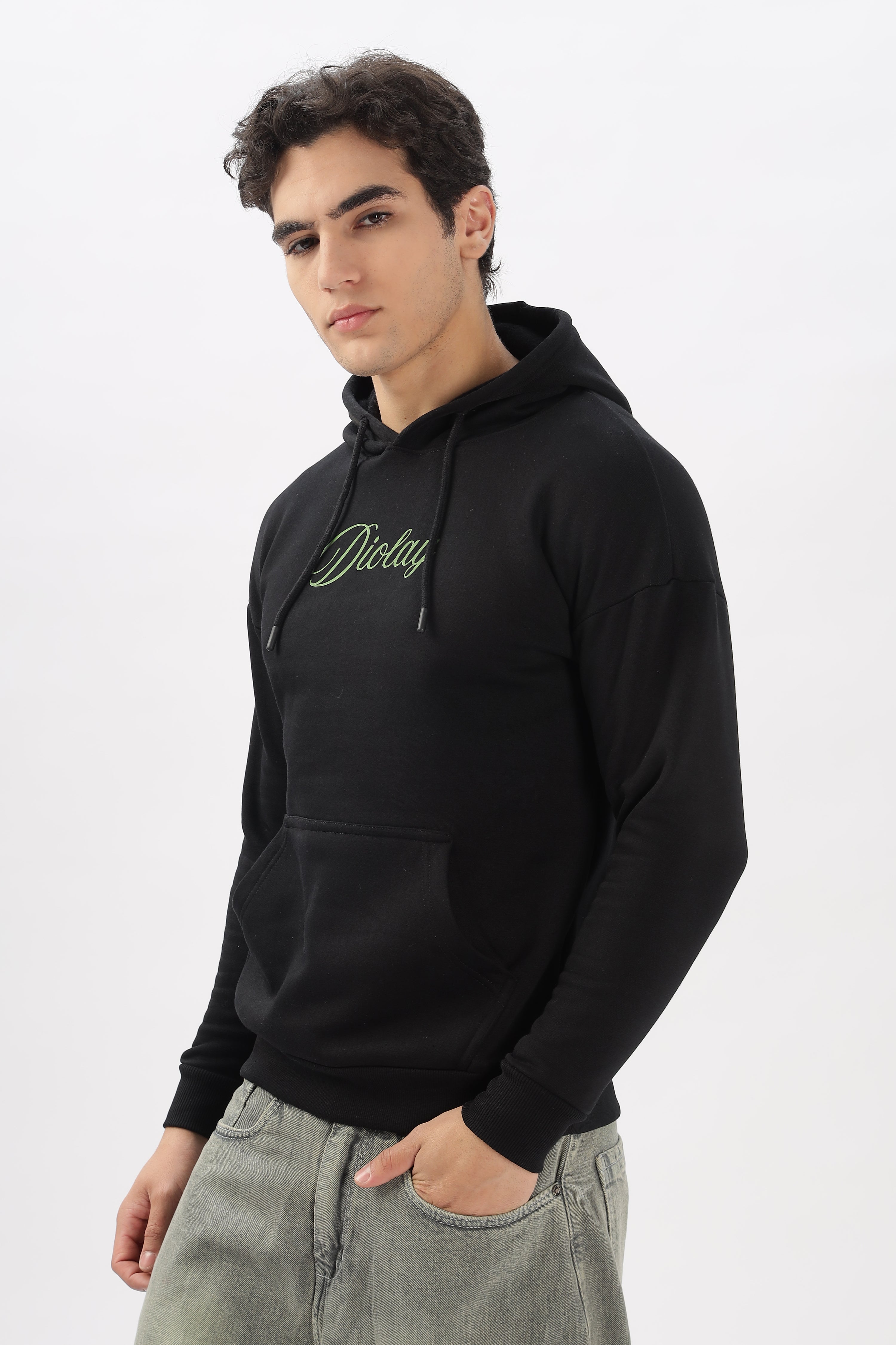 Fear The Bite Oversized Black Hoodie