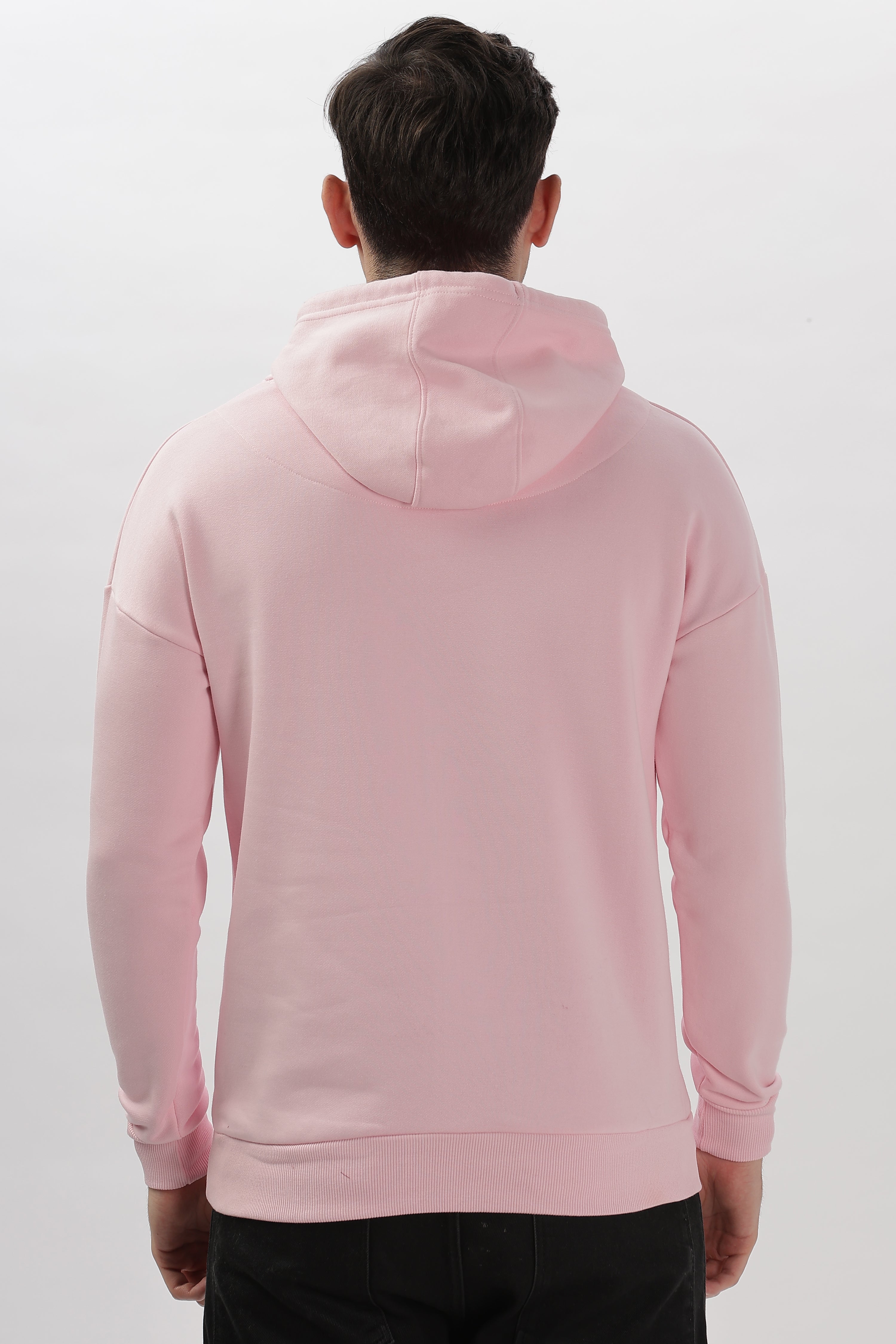 Solid Oversized Fit Blush Hoodie