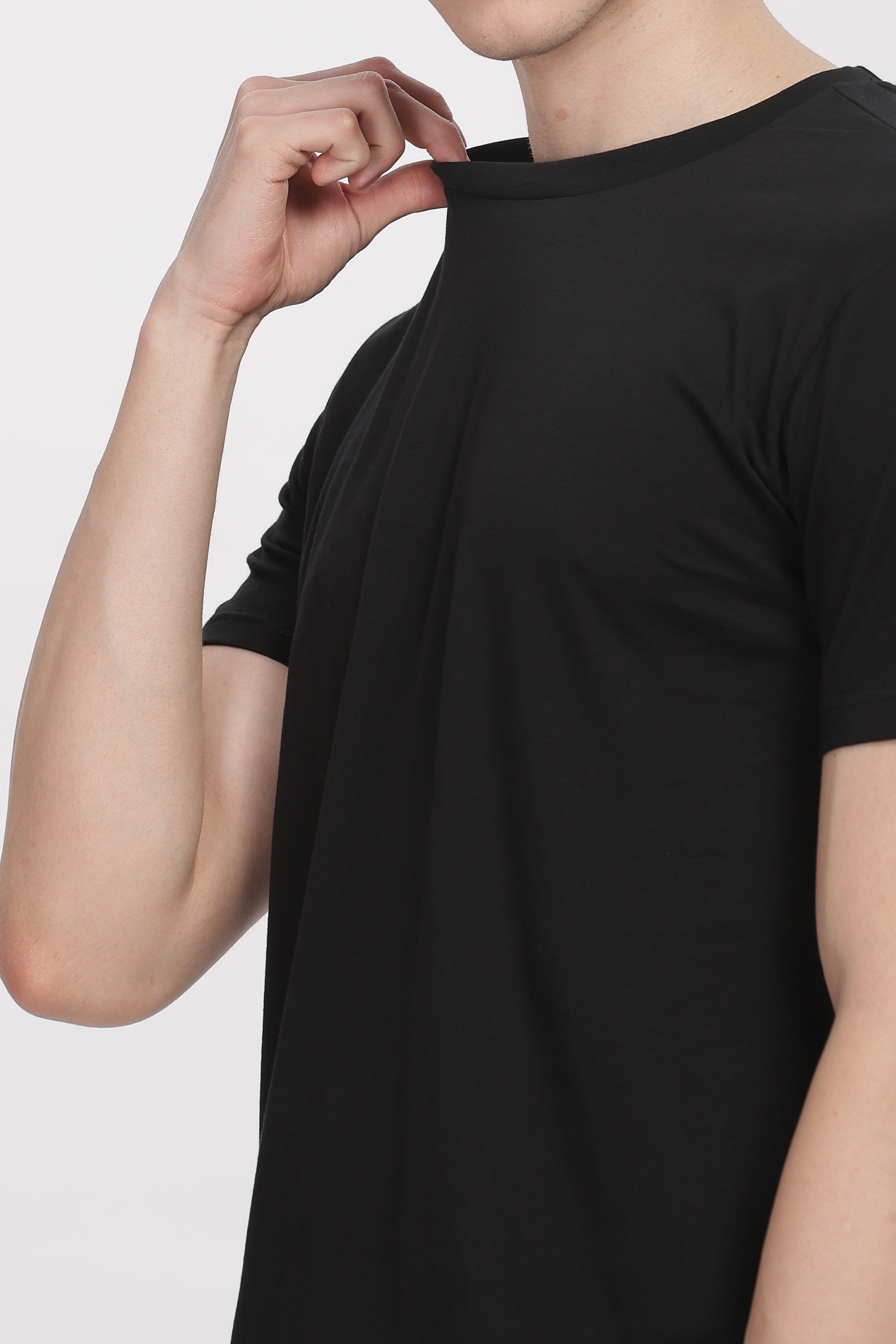 Supima Black Regular Fit T-Shirt