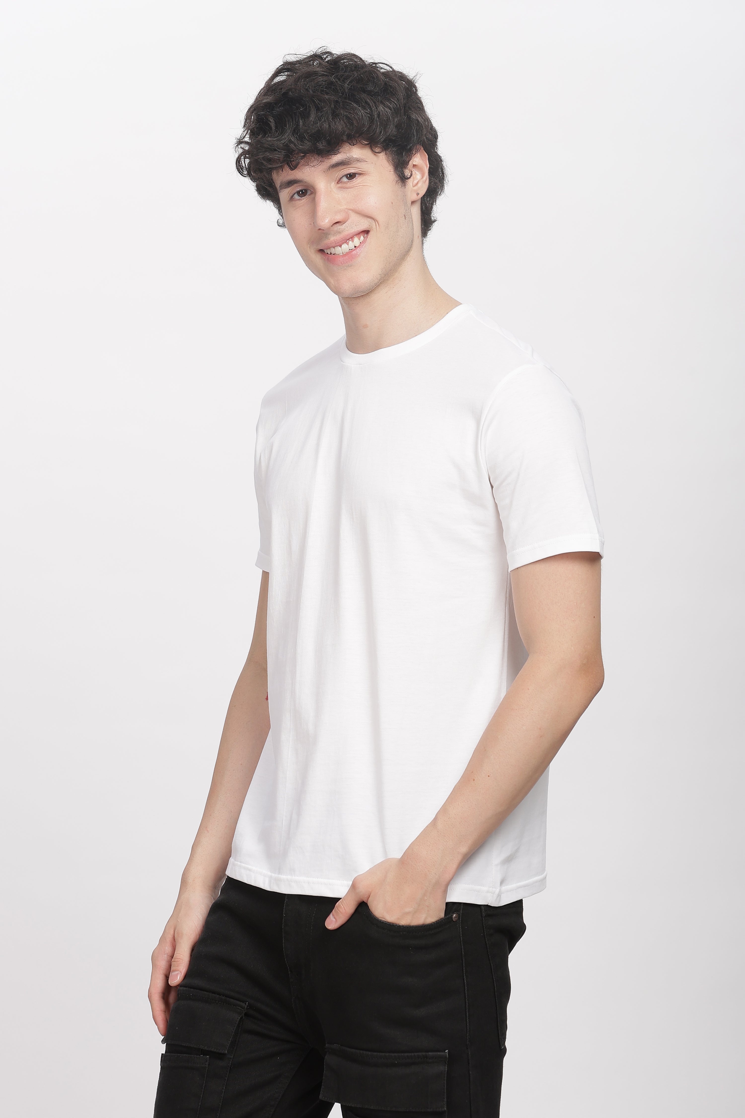 White Regular Fit Supima T-Shirt